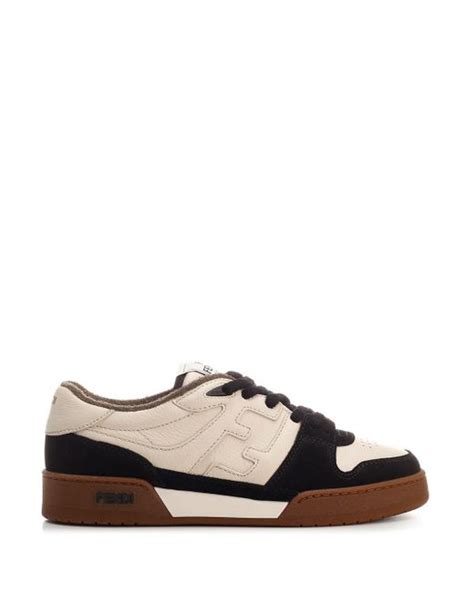 fendi black and white sneakers|fendi white sneakers women's.